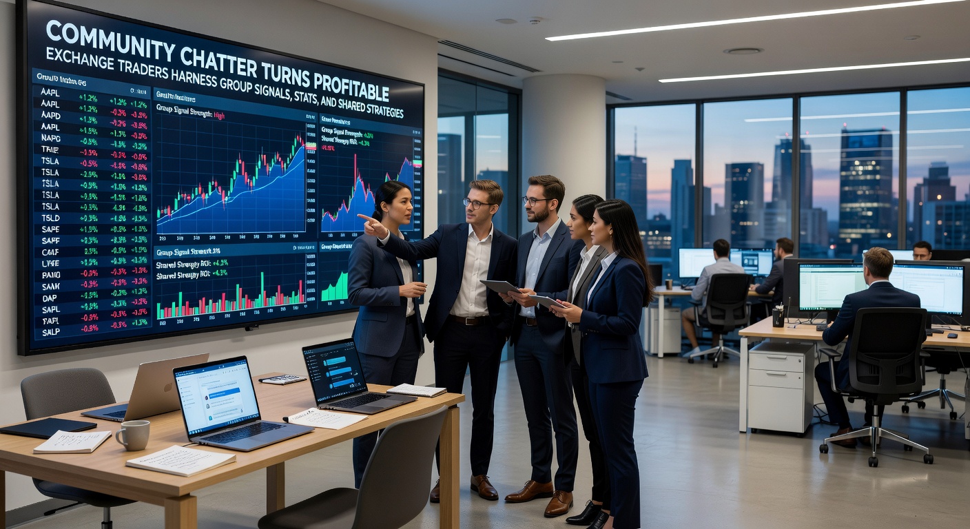 A shared online dashboard displaying real-time betting exchange stats, signals, and strategy breakdowns used by a community of traders