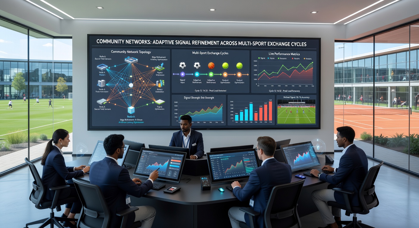 Visual dashboard showing adaptive signal refinement across multiple sports