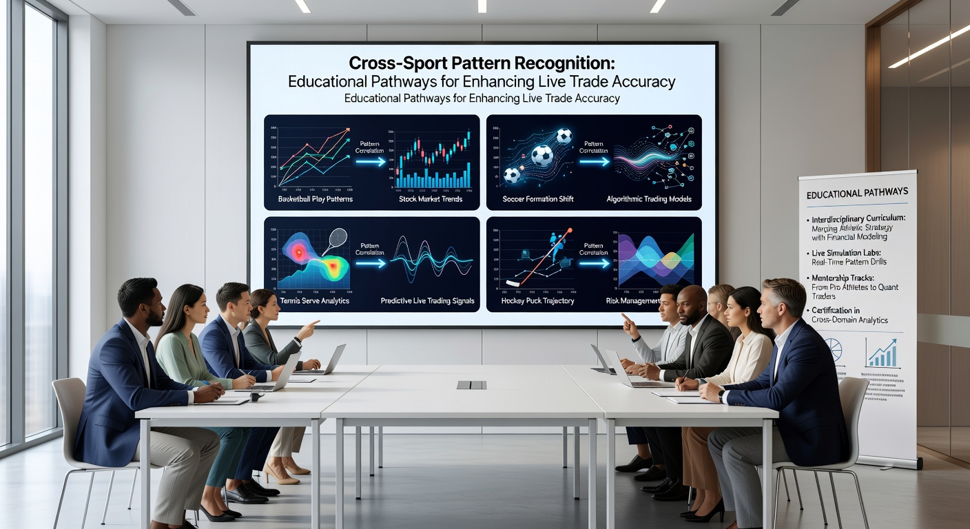 Screenshot of online training interface displaying cross-sport analytics dashboards used by exchange traders