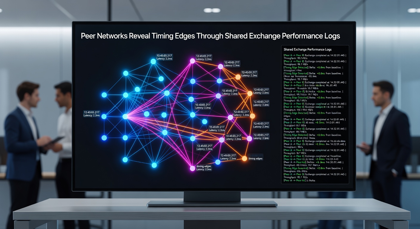 Detailed view of exchange performance log analysis showing timestamp comparisons