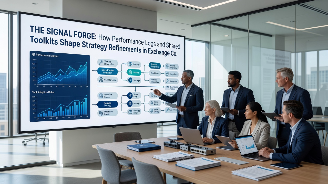 Shared digital toolkits and data dashboards used by exchange traders for strategy analysis