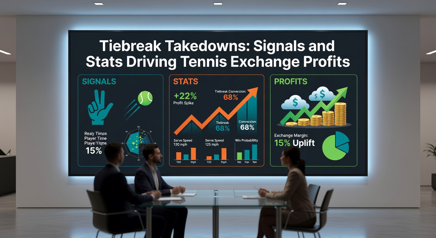 Close-up chart on a trading screen showing fluctuating tiebreak odds lines during a high-profile ATP match, with greenback and lay prices highlighted